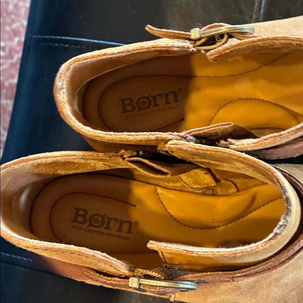 Born Tan Leather Ankle Boots - Picture 6 of 6